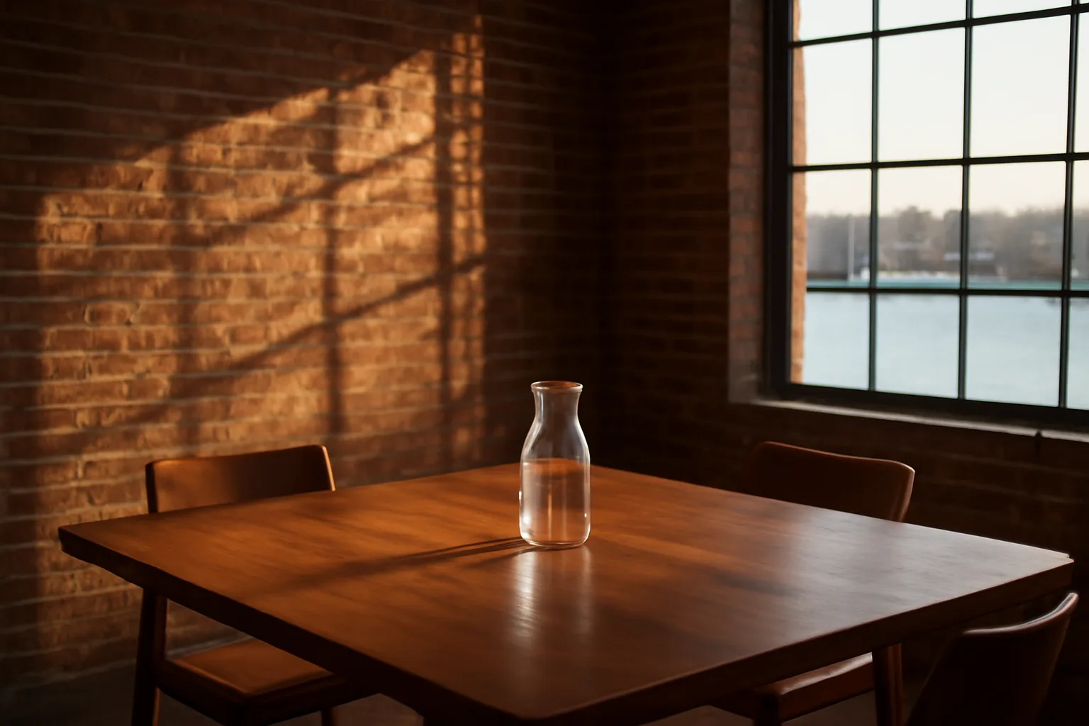 Empty Wilmington conference room set for a Delaware arbitrator hearing
